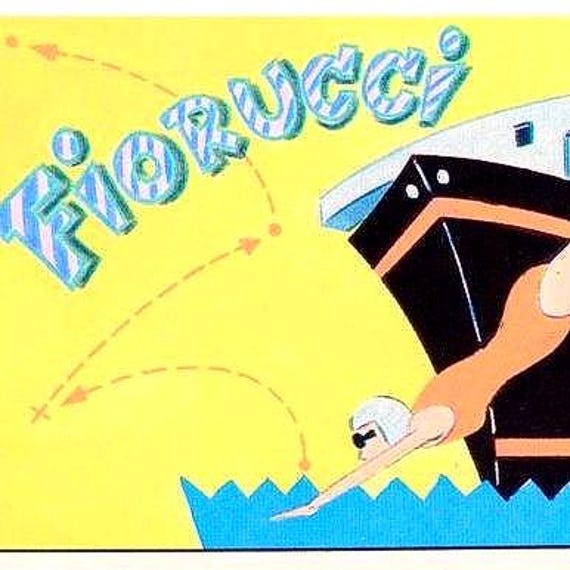 FIORUCCI 1984 Panini Italy - vintage sticker - sticker no. 183