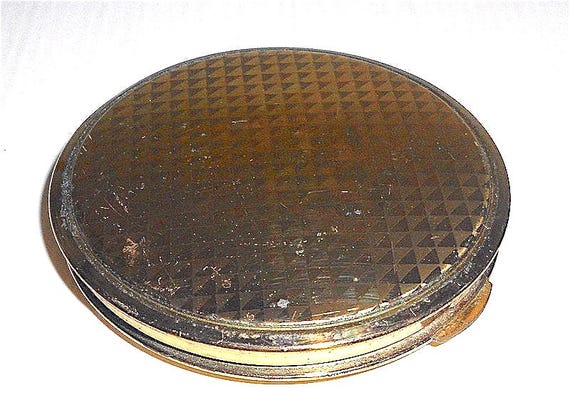 CAPRICE by KIGU 1950 uk make up powder design case geometric optical - powder in metal box