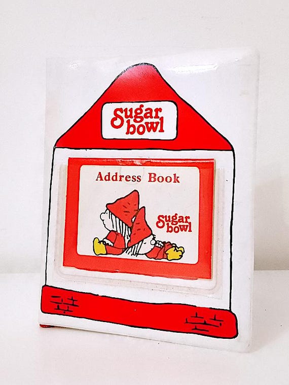 SUGAR BOWL 80s kutsuwa japan kawaii address book + pencil - address book notes with mint pencil