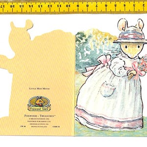 Carte de vœux de Brian Paterson, contes de Foxwood (1996) - Petite Souris