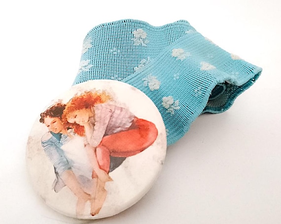 F.IDYLLE 80s italy book belt romantic - romantic book belt loose