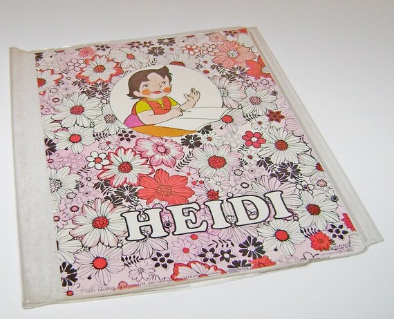 HEIDI 1977 Taurus film -  Telecart italy vintage soft cover for notebooks - copertina copriquaderno per scuola mint