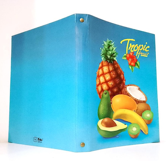 TROPIC FRUIT 80s Capitol cadeaux italy ring binder cover pop culture school