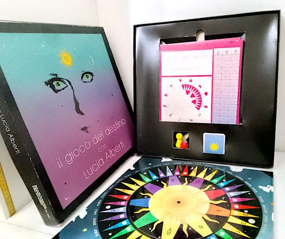 The Game of Destiny by Lucia Alberti 80s italtrading Fraire Rome italy board game astrology zodiac splendid