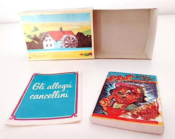 mulino bianco barilla 80s italy surprise allegri erasers magazine more in box mint eraser radiergummi rare eraser