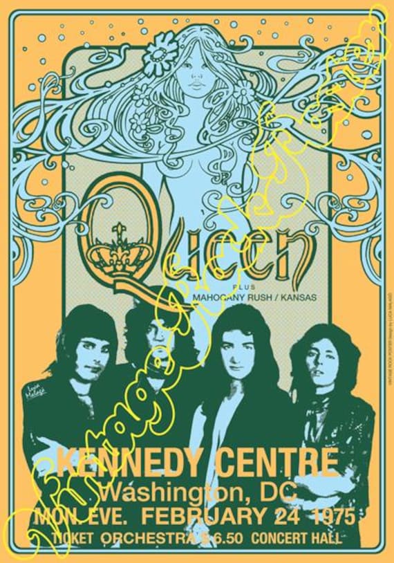 QUEEN - FREDDIE MERCURY - concert posters in the USA!