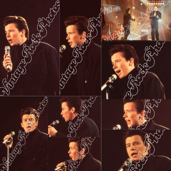RICK ASTLEY -  Festival di Sanremo, Italy Tv Show - febbraio 1988 - 48 UnPublished pictures  photo set