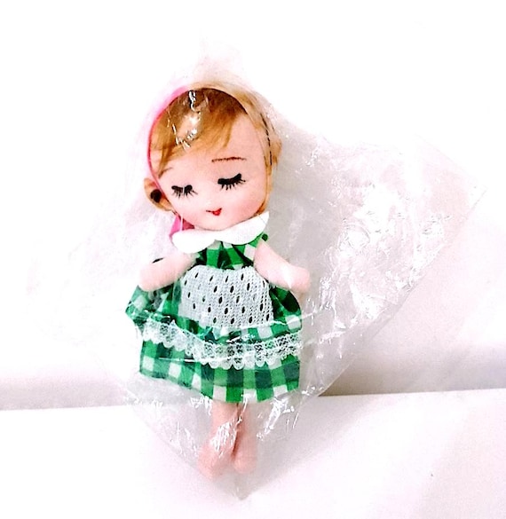 mini doll decoration fabric 80s kawaii misb doll decoration super cute sealed