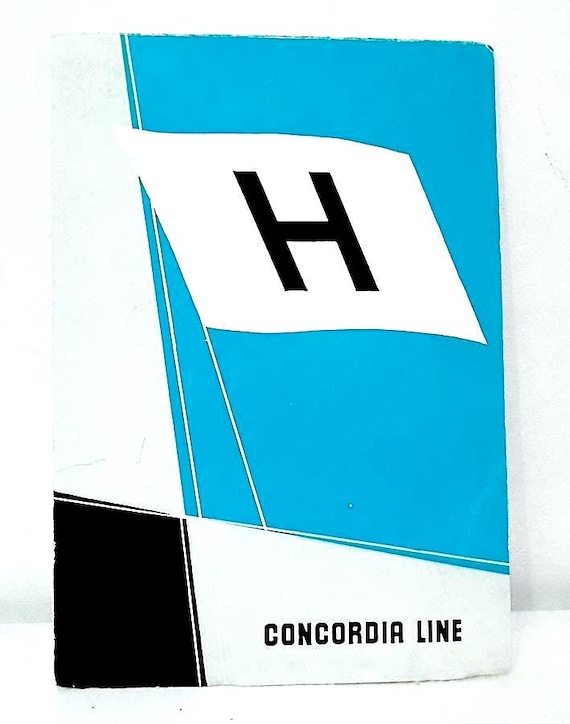 CONCORDIA LINE 60s Norway shipping company - advertising memo pad promo notes