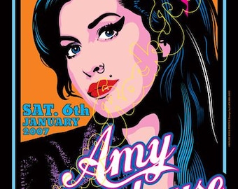 Concertposters van Amy Winehouse!
