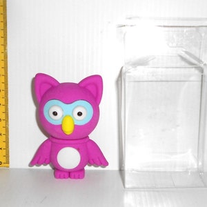 PINK OWL  GUFO rosa   3d maxi eraser rubber gomma gommina image 1