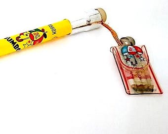 JUMBO PENCIL 70s Ribbon Pencil Japan Yellow Pencil With