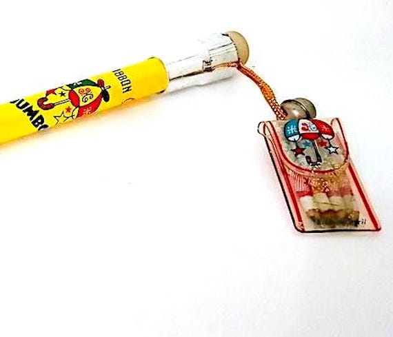 JUMBO PENCIL 70s Ribbon Pencil Japan Yellow Pencil With