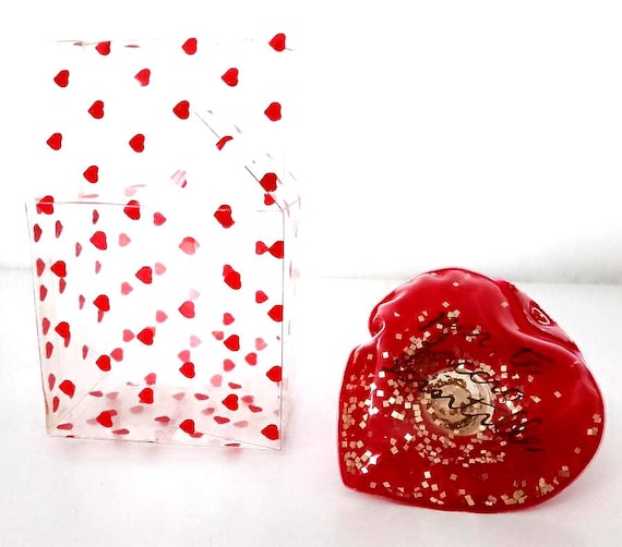 inflatable mini heart message 80s italy valentine inflatable mini heart message love - mint in box kawaii - for you I make sparks!