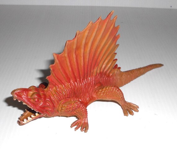 Monster - Chinasaur - Dinosaur 70s Hong Kong rubber figure toy - mostro in gomma morbida vintage