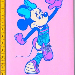 MINNIE pink 1991 Walt Disney Pigna italy stationery letter set 10 + 10 misb letter paper