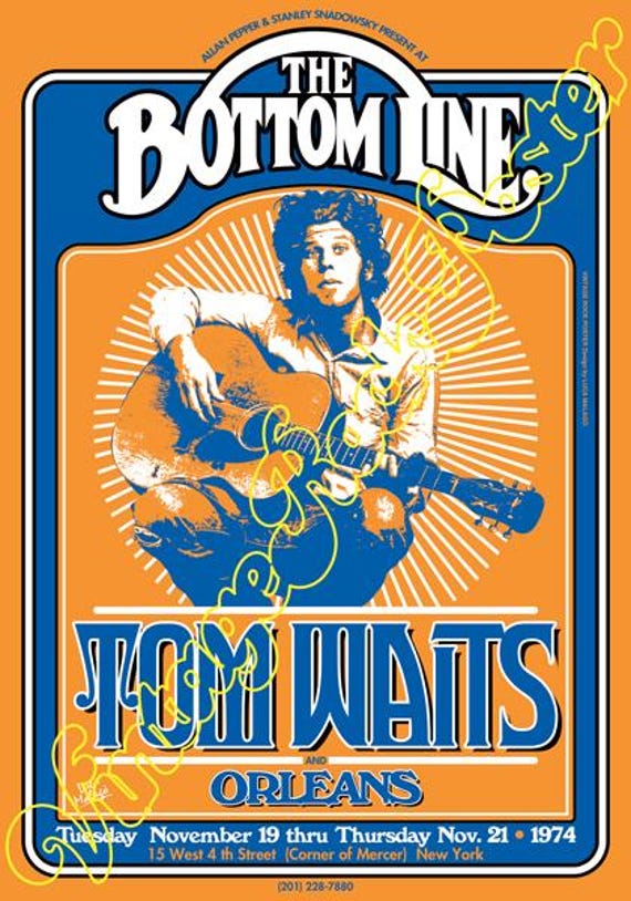 Tom WAITS - concert posters !