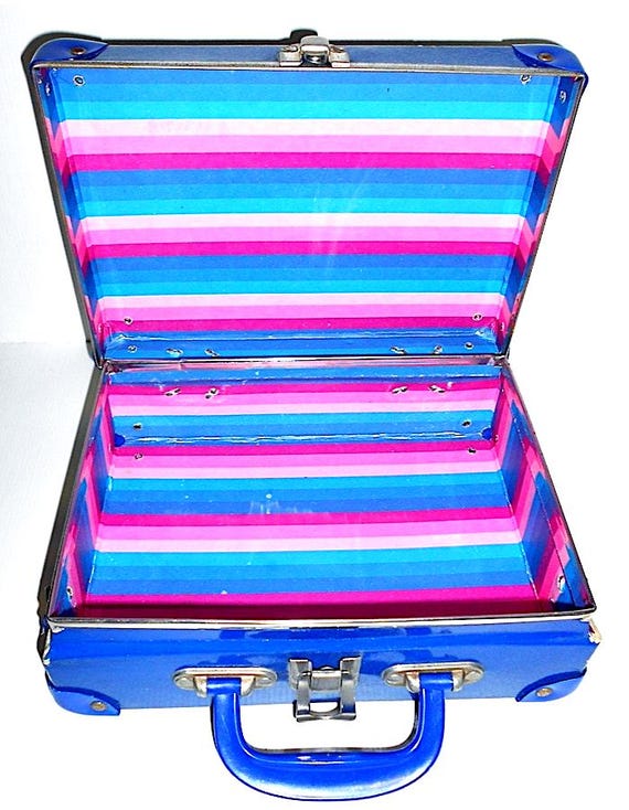 CANDY CANDY Kyandi 80s Polistil italy Gettin Pretty bag beauty case suitcase empty loose - original empty and used suitcase