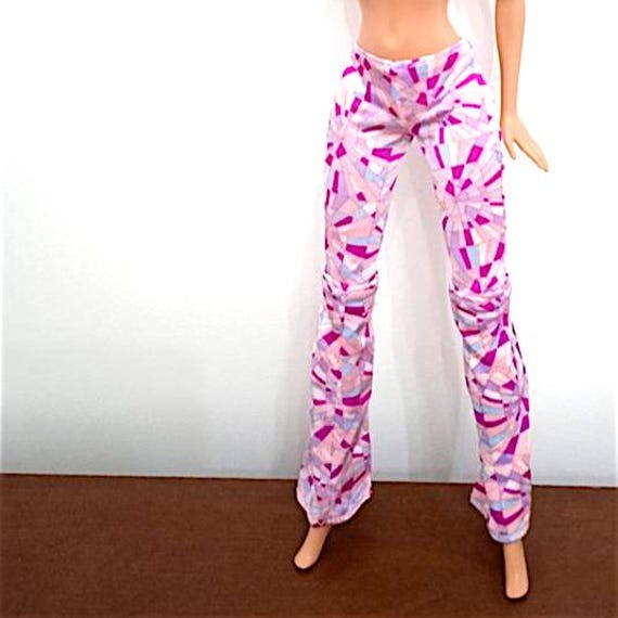 B305 - BARBIE JEWEL GIRL 2000 pantaloni trasformabili multicolor viola