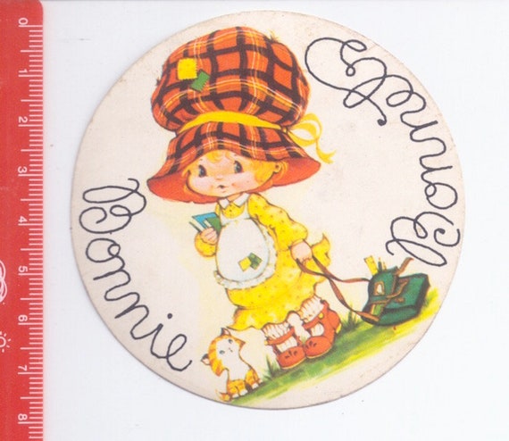 BONNIE BONNETS 70s Norex Simpatie italy vintage sticker - adesiva kawaii