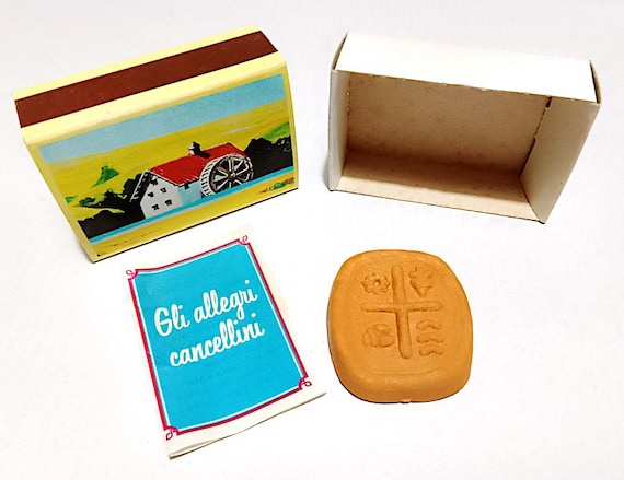 mulino bianco barilla 80s italy allegri eraser rubber radiergummi biscuit rubber campagnolo mint in box