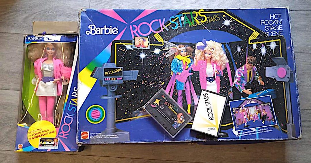 BARBIE ROCKSTARS Rockstar Rocker 1986 Mattel Doll Stage Cassette Tapes in Rare Box Etsy