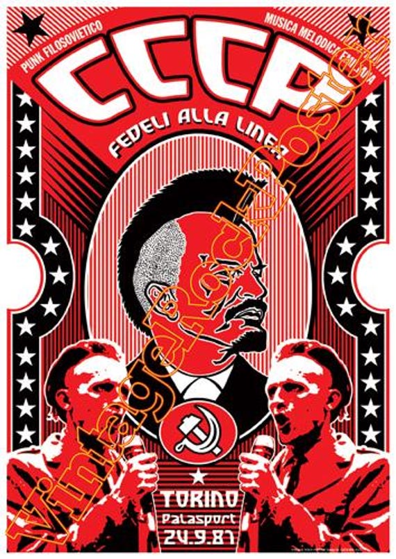 CCCP - Giovanni Lindo Ferretti - concert posters !