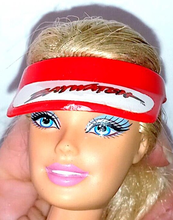 B702 - BARBIE BAYWATCH 1990 visiera rossa originale miniatura