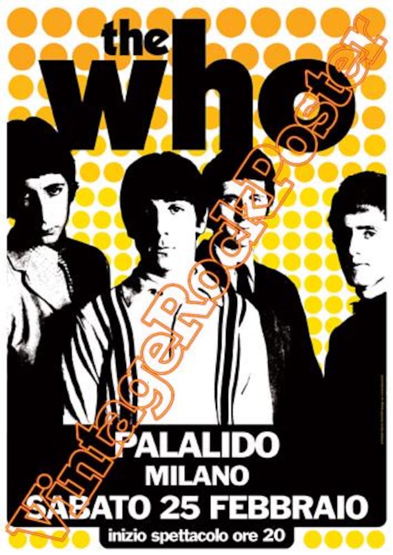 THE WHO - Roger Daltrey - concert posters !
