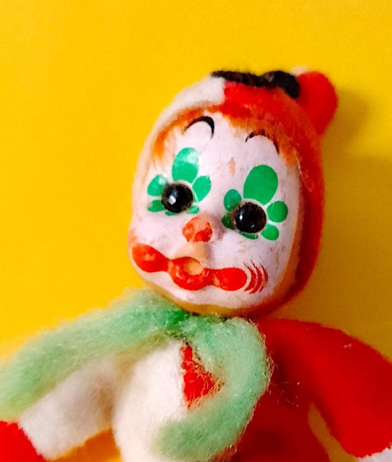 FIAMMITIFIFERINO paciocchino 70s elgreco gig italy clown circus bean doll
