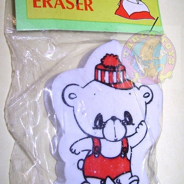 NOVELTY ERASER 80s Taiwan eraser rubber rubber rubber radiergummi kawaii misb bear bear