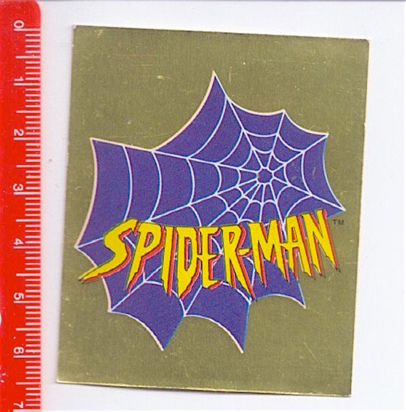 SPIDER MAN - UOMO Ragno 1995 Marvel Panini italy golden sticker - figurina adesiva dorata F