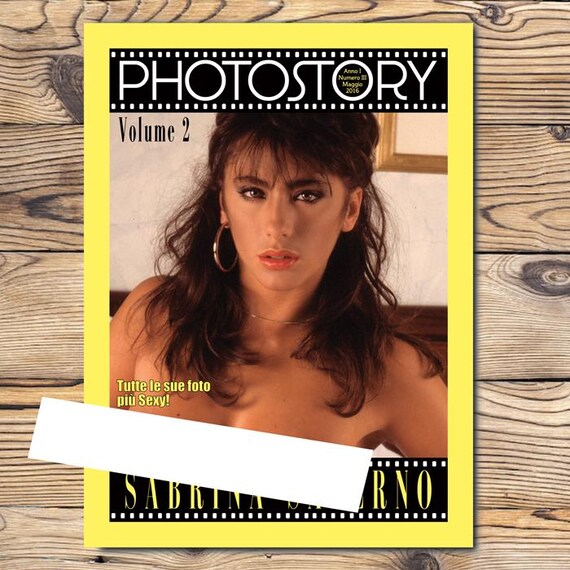 SABRINA SALERNO PHOTOSTORY n. 2 special new Italian magazine + double poster