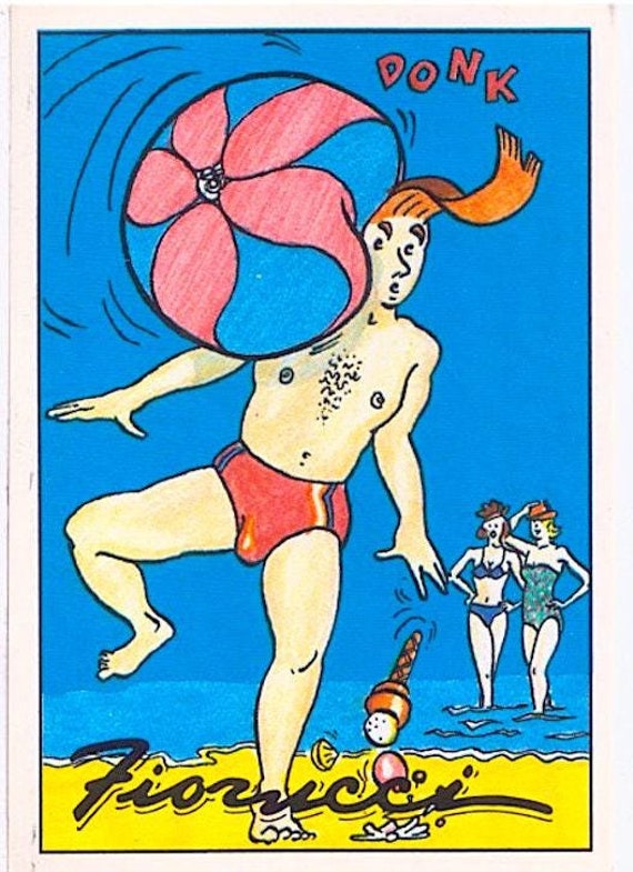 FIORUCCI 1984 Panini Italy - vintage sticker - sticker no. 180