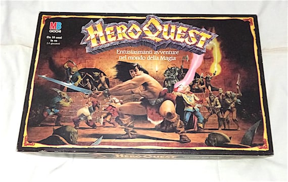 HERO QUEST 1989 Mb Italy table game 1 edition full excellent - complete board game excellent first edition