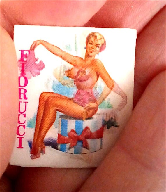 FIORUCCI 70s Vari Vue Usa SUPER rare beautiful lenticular pin original pin up - spectacular lenticular pin pinup original very rare