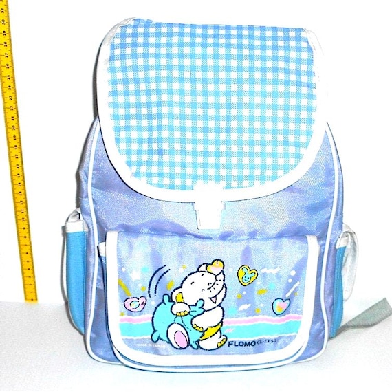 ELEPHANT - ELEPHANT 80s Flomo Taiwan small school backpack - backpack small blue new kawaii