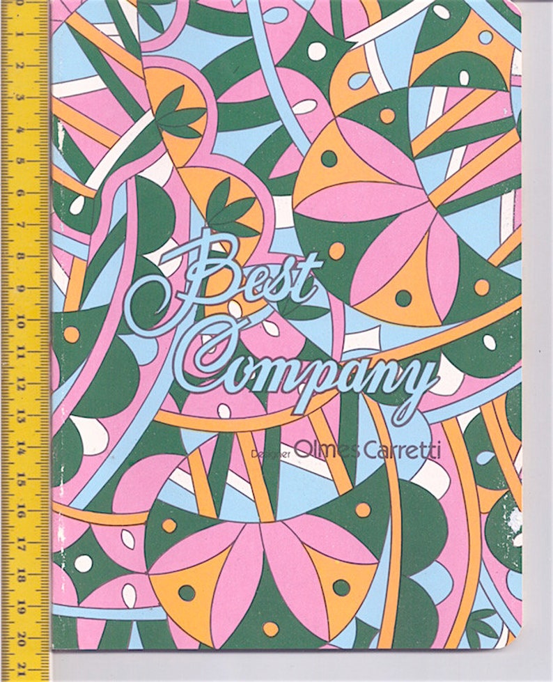 BEST COMPANY by Olmes Carretti 80s italy lot 3 school notebooks mint lot 3 new school notebooks