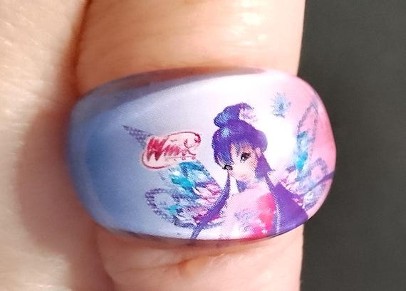 WINX club 2000s italy plastic ring - plastic ring gadget for children