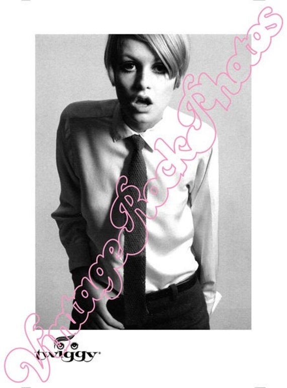 TWIGGY 60s  fashion press promo photo - fotografia da agenzia stampa - 1619TV60s