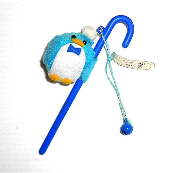 TUXEDOSAM penguin 80s Sanrio Japan vintage Christmas decoration stick with puppet - Christmas decoration stick with puppet
