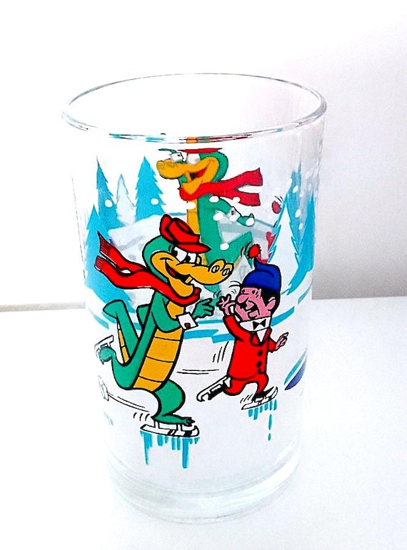 WALLY GATOR 80s Hanna Barbera france vintage promo glass - rare gadget glass