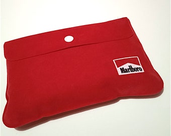 MARLBORO 90s italy inflatable neck pillow red promotional - inflatable portable neck pillow advertising formula 1