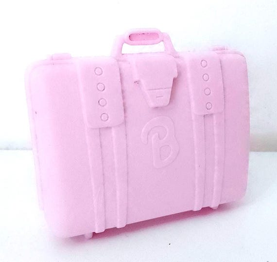 B580 - BARBIE DRESS n' PLAY travel Time 1989  valigia luggage bag purple lilac lilla
