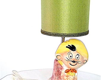 SPEEDY GONZALES 60s Warner Bros Italy pottery lamp abat-jour rare mint - Italian ceramic lamp