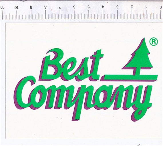 BEST COMPANY by Olmes Carretti 80s italy -  sticker promo - adesiva