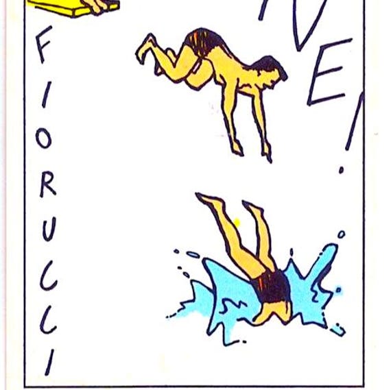 FIORUCCI 1984 Panini Italy - vintage sticker - sticker no. 187