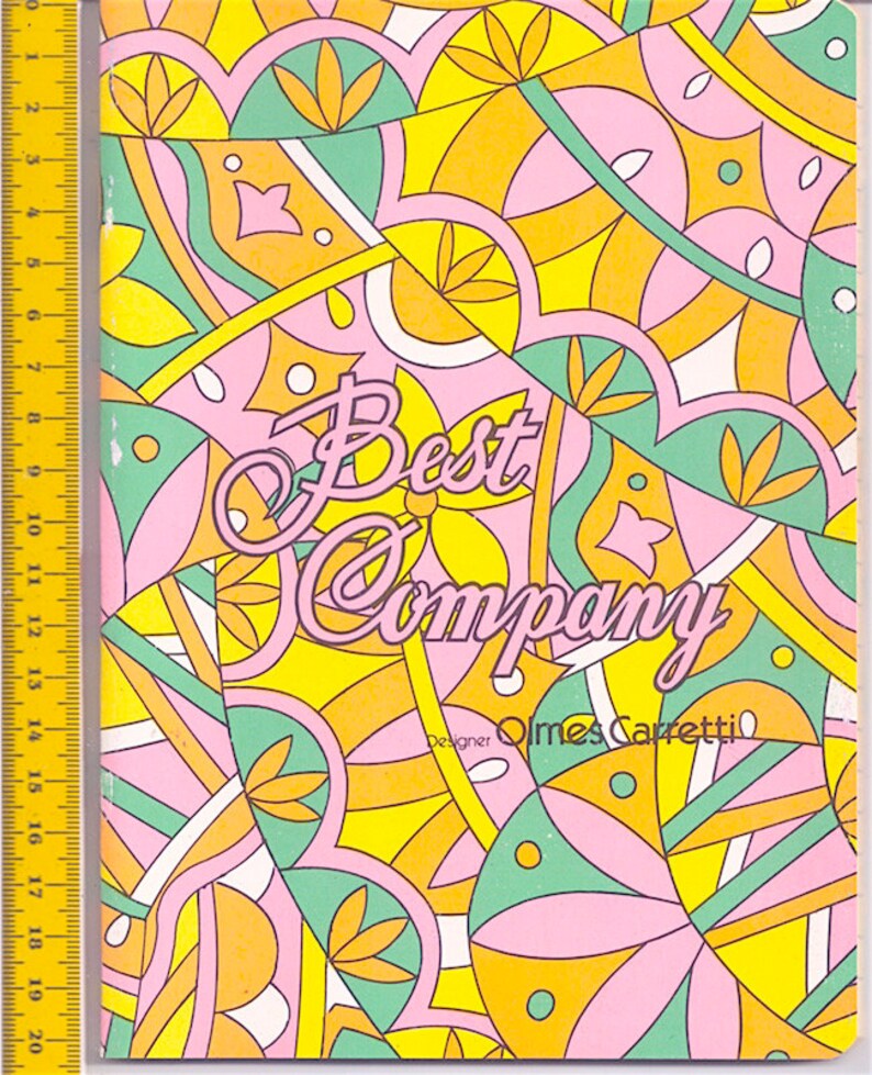 BEST COMPANY by Olmes Carretti 80s italy lot 3 school notebooks mint lot 3 new school notebooks