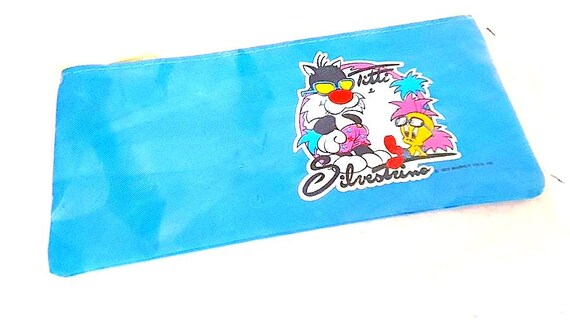 Titti e Silvestrino - Sylvester cat & tweety 1989 Warner Bros Mondadori italy pencil wallet misb - astuccio scuola nuovo