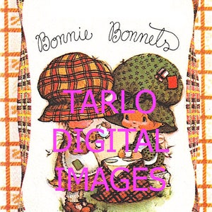 BONNIE BONNETS -  kawaii romantic  digital editable JPEG  - 413KB - immagine stampabile